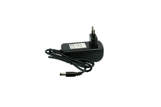 AC Power Adapter Charger With DC Connector Isolated On Transparent Background PNG