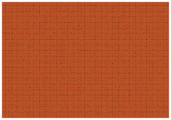 Fototapeta premium Abstract terracotta orange background with thin dark grid pattern, terracotta