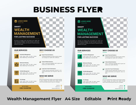 Business Wealth Advisory Flyer Layout