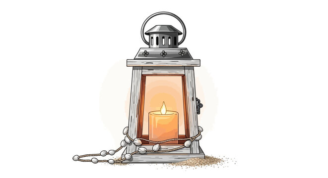 Rustic Candle Lantern