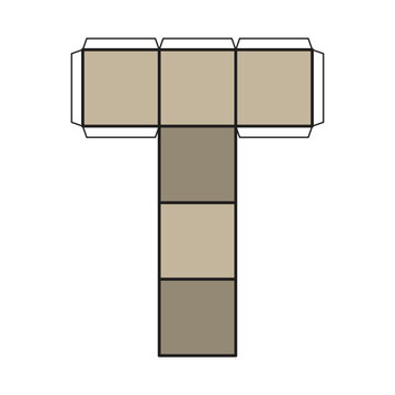 Nets Cube Icon, Cube Paper  Net 