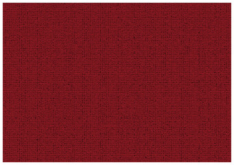 Fototapeta premium Red textile fabric pattern with horizontal and vertical woven texture, material