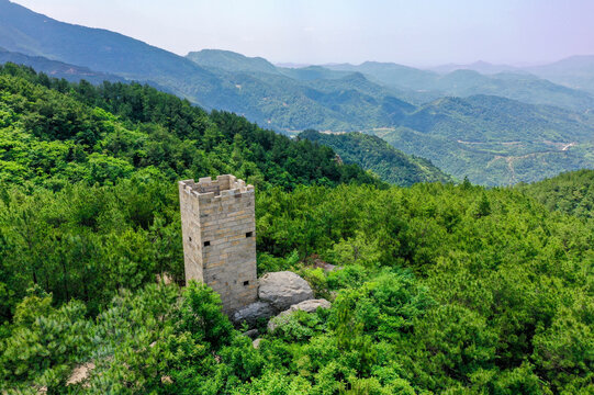 The Beacon Tower - Ancient Stone Shogun Watchtower Mountain Landscape