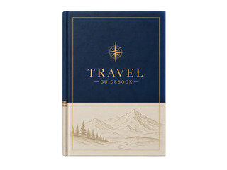 Naklejka premium Elegant Travel Guidebook Cover Design for Adventure Planning