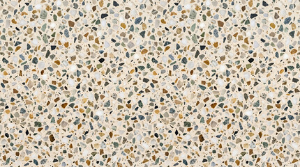 Fototapeta premium Modern Terrazzo Texture with Neutral Stone and Earthy Speckles
