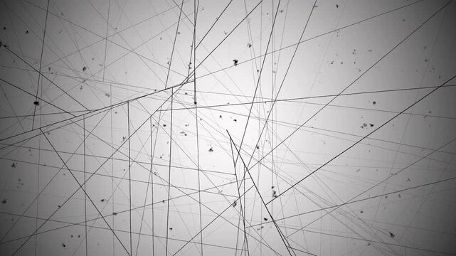 Random film lines and black dust particles on a white background, creating a vintage distressed texture effect.