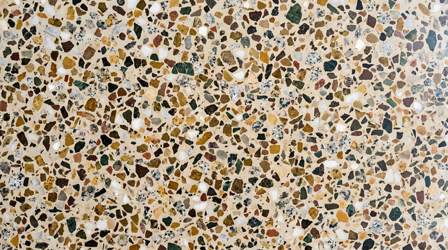 Modern Terrazzo Texture with Neutral Stone and Earthy Speckles