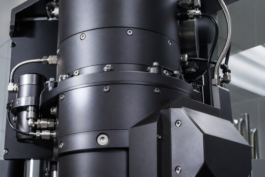 Close up of Electron Beam Melting EBM Gun Column