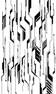 Futuristic Sci-Fi Cyberpunk Circuit Board Pattern Backdrop Vector