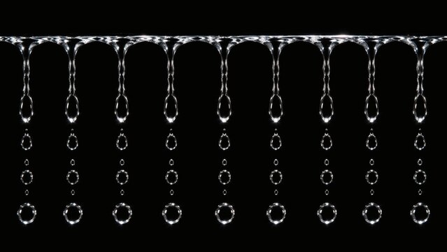 Macro of Marangoni Effect Surface Tension Tears