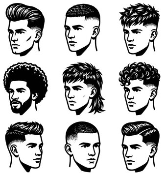 Collection of modern mens hairstyles and trendy haircuts