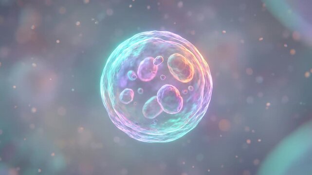 AUTOPHAGY An Artistic Visualization of the Cellular Autophagosome, a Sphere of Bioluminescence and Nutrient Recycling