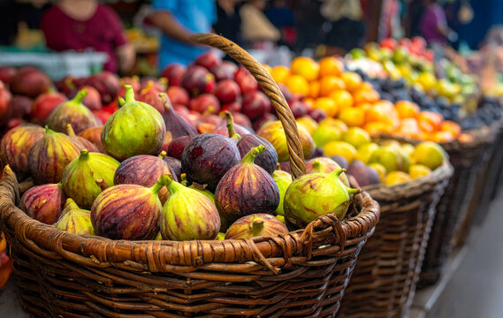 figues fraiches sur un march&eacute;