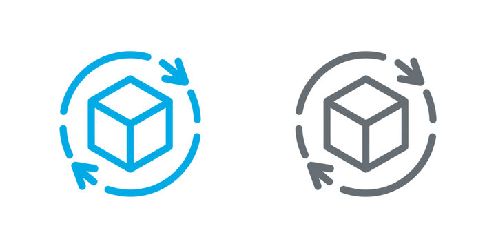 Rotation Icons in Multiple Styles for Refresh, Synchronization, Circular Movement and Directional Control