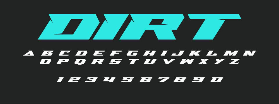 Dirt Lettering Font Vector Grunge Rough Typeface Design for Off Road Racing T Shirts Stickers Logos Extreme Sports Graphics Mud Trail Adventure and Outdoor Projects	