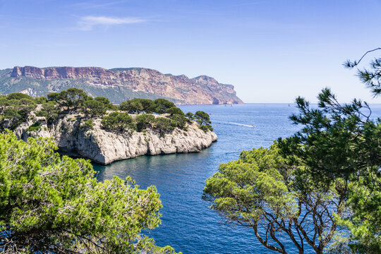 Calanques National Park, coastal formations between Cassis and Marseille in Provence