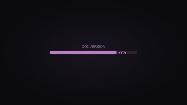 Purple Progress Bar Achievement Animation