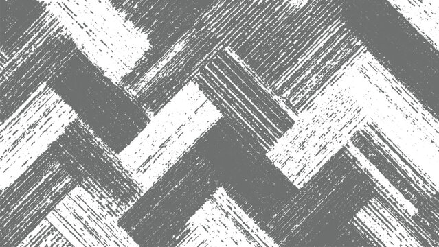 abstract herringbone brush stroke texture with alternating gray and white diagonal painted pattern resembling woven surface