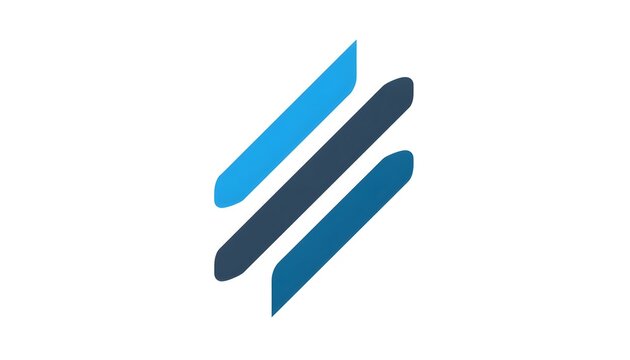 Blue claw marks vector icon design, simple minimalist flat illustration of three stylized slash scratch lines isolated on a white background