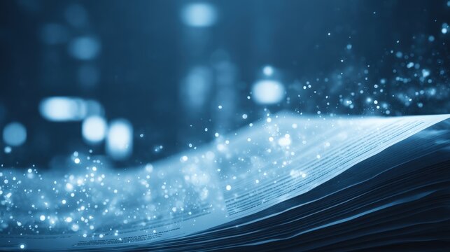 A blurred pastel-toned image of an electronic document scanner wand, highlighting modern office technology and digital workflows, gadget on abstract background
