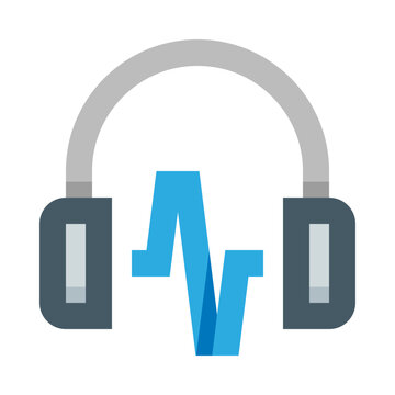 Audio music sound listening vector illustration