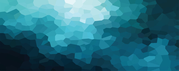 Obraz premium Abstract Blue Geometric Mosaic Background with Polygon Pattern Texture.