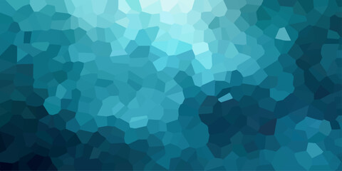 Abstract Blue colourful Geometric Mosaic Background with Polygon Pattern Texture. © Liza