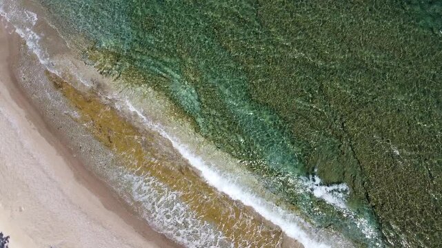 Head over Shot on Greece Beach
