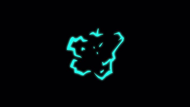 neon electric cyan lightning bolt energy burst.