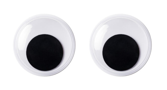 Googly eyes pair with moving pupils for creativity