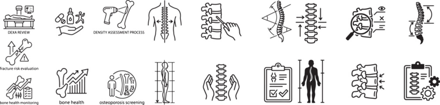 Reproductive health assessment and fertility consultation icons representing prenatal ultrasound ovulation monitoring and family planning medical care