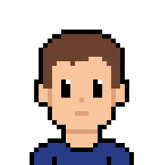 Naklejka premium png avatar, Pixel avatar, character avatar, cute avatar, male avatar