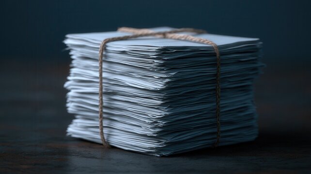 Secret artificial intelligence research archive, aged folders tied with string, machine learning flowcharts emerging from documents, realistic stock photography