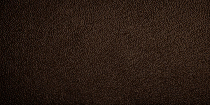 A close-up of rich, dark brown leather texture, showcasing its natural grain and subtle sheen, suggesting luxury and durability.
