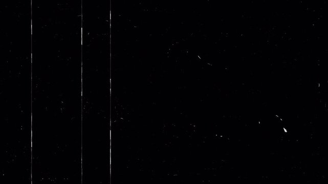 Retro Film Grunge with rewind icon overlay, VHS video tape rewind film effect with distortion, overlay footage, transparent background. 4K Video
