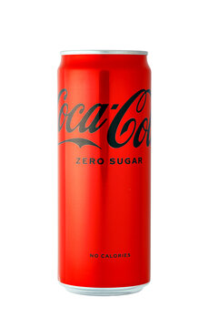 Coca-cola zero sugar red soda can