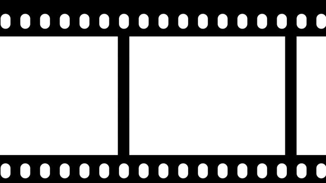 film strip photo camera pictures reel old 35mm design moving animated video. negative filmstripe animation
