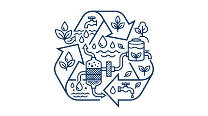 Obraz premium Eco Friendly Recycling Symbol