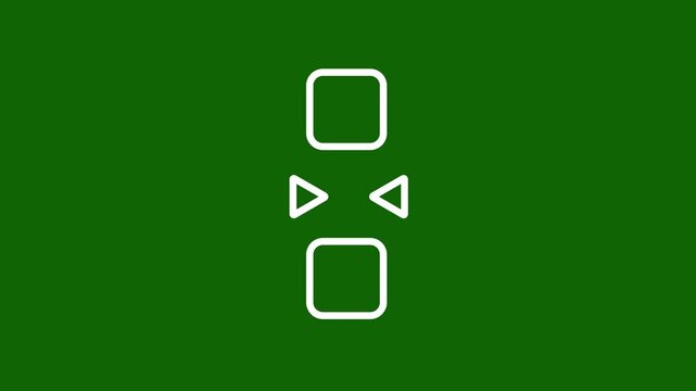 A clean icon showing directional arrows surrounding a central square resembling a game controller D-pad for navigation directional or movement controls