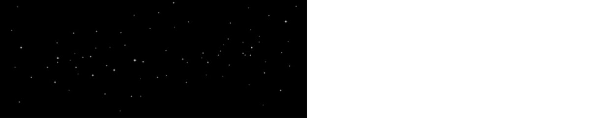 Glowing space stars overlay on transparent background with sparkling cosmic light effects PNG © Muhammad