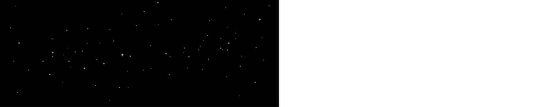 Glowing space stars overlay on transparent background with sparkling cosmic light effects PNG