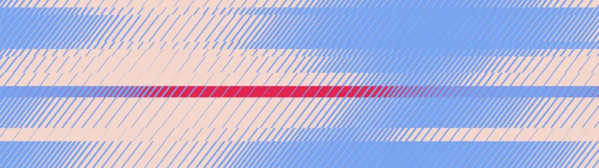 Fototapeten Pony Minimalist ripple geometric transition stream background with pastel blue technical slice and vibrant red laser horizontal ray abstract striped linear gradient pattern with dynamic digital glitch art  © max_776