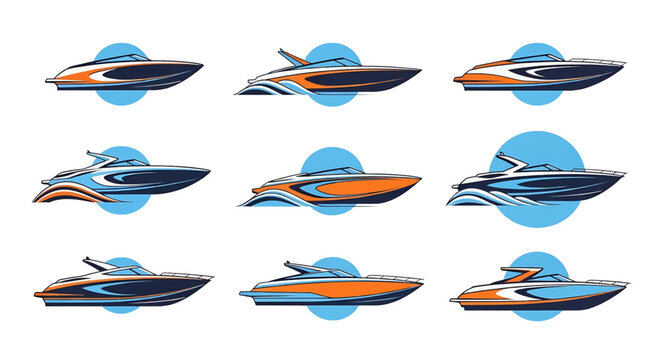 Collection of jet ski watercraft vehicles.
