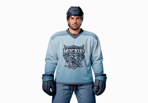 Hockey Jersey Studio Mockup