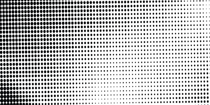 Grunge halftone gradient background. Faded grit noise texture. White and black sand wallpaper. Retro pixelated backdrop. Anime or manga style comic overlay. Vector graphic design textured template