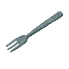 Fototapeta premium fork isolated on white