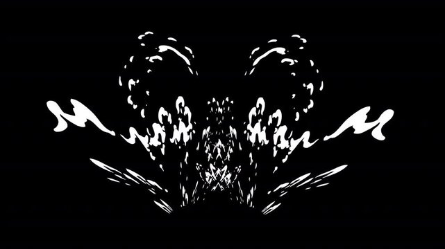 Smoke explosion and cartoon water splash effect animation vfx