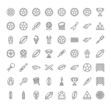 Collection of diverse icons representing various objects and symbols.