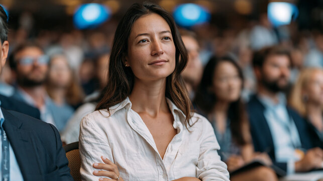 Venture capitalists and space startup founders review orbital infrastructure pitch decks in a crowded innovation conference hall, entrepreneurs gesturing at rocket trajectory