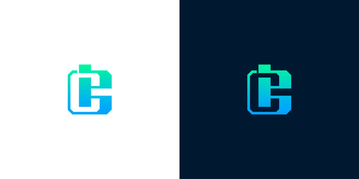 Modern abstract 'C' letter logo design with integrated battery symbol, representing energy solutions, charging technology, and sustainable power for contemporary brands and innovative startups